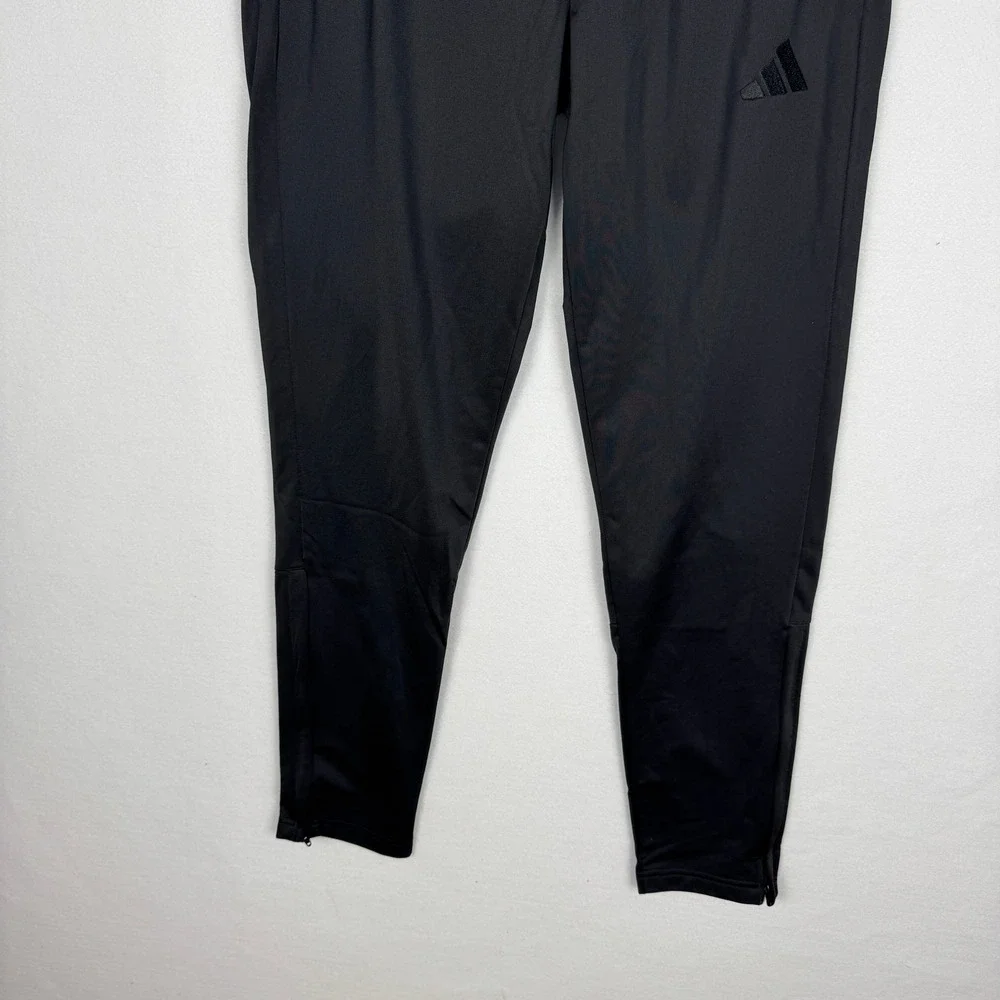 adidas Mens Black Lightweight Tricot Track‎ Pants Tapered Leg KD3638 Size M